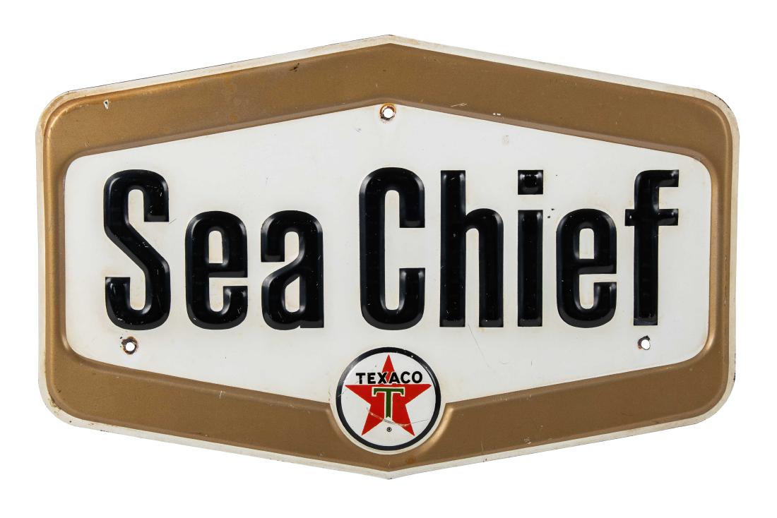 Texaco Sea Chief Gas Pump Plate (1 of 5)