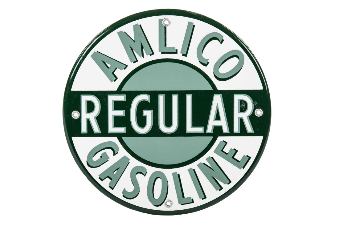 Amlico Gasoline Gas Pump Plate (1 of 4)