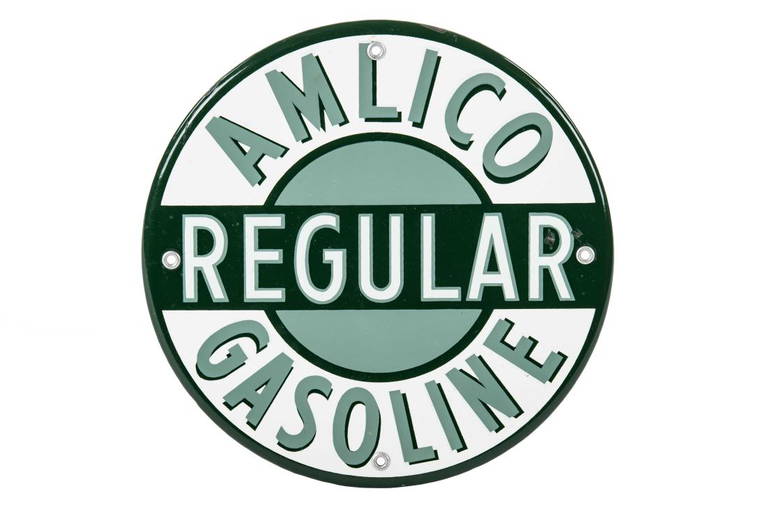 Amlico Gasoline Gas Pump Plate