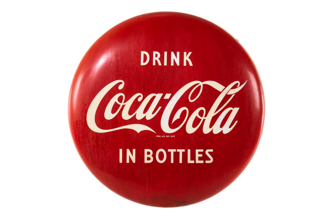Coca Cola Porcelain Button  (1 of 3)