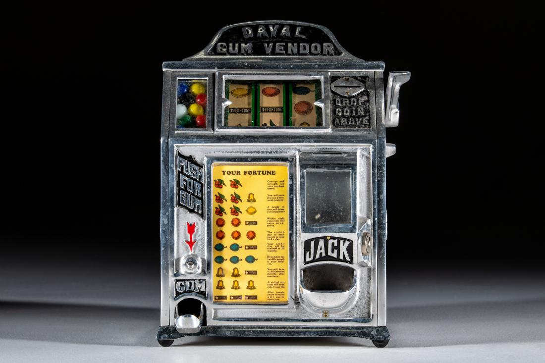 1 Cent Daval Gum Vender Trade Stimulator  (1 of 4)