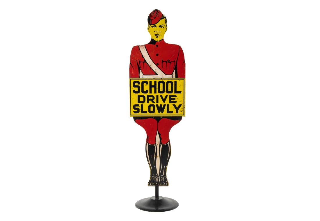 School Crossing Guard Curb Sign  (1 of 4)