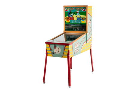 Rare Bally Ball Park Pinball Machine : Rare 1960 2 player machine. Works great and shows areas of wear. Overall it is in great original condition. Measures: 74"X25"X56" Rating: 8.25 Est: $2000-$4000