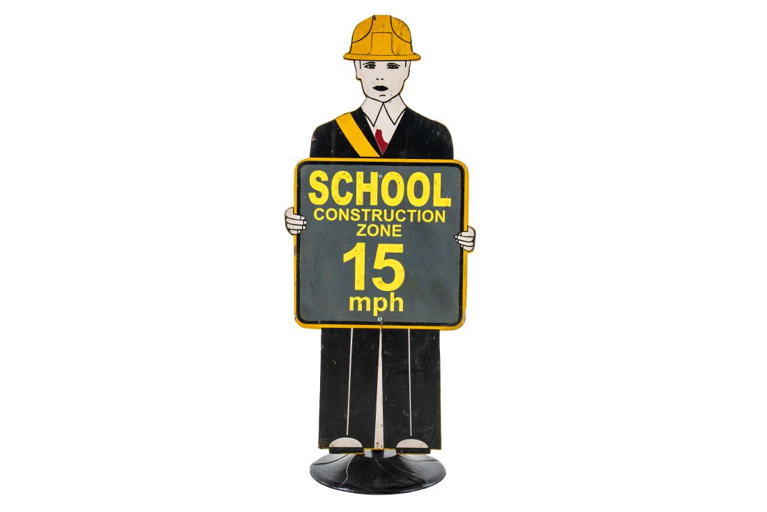 School Construction 15MPH Curb Sign  (1 of 3)
