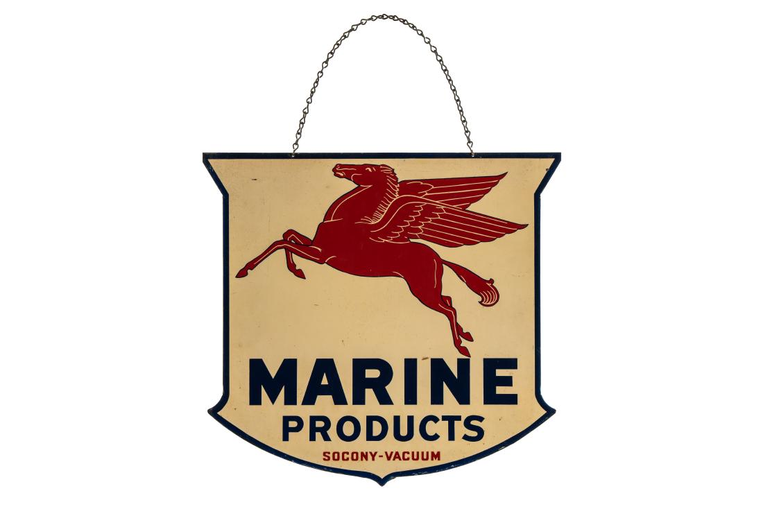 Rare Mobil Marine Products Hanging Sign (1 of 6)