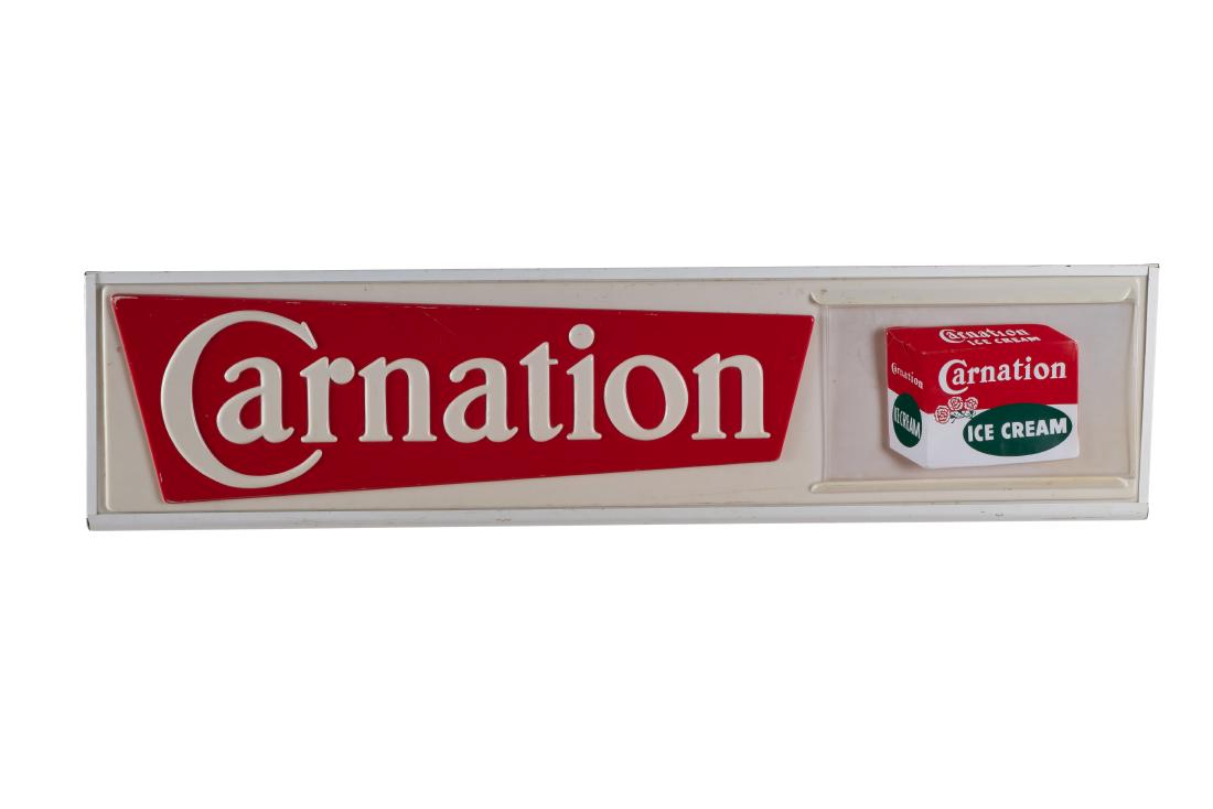 Carnation Milk & Ice Cream Lighted Sign