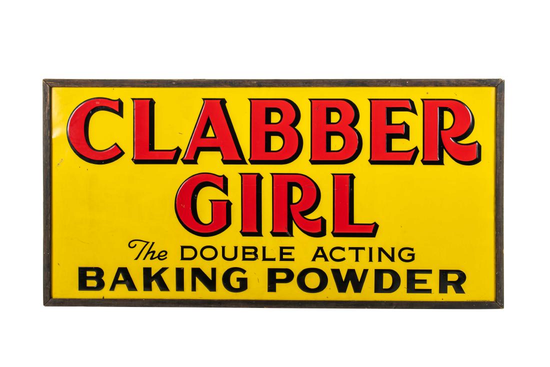 Clabber Girl Baking Powder Tin Sign