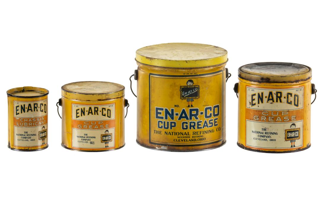 Lot Of 4 En-Ar-Co Cup Grease Cans (1 of 6)