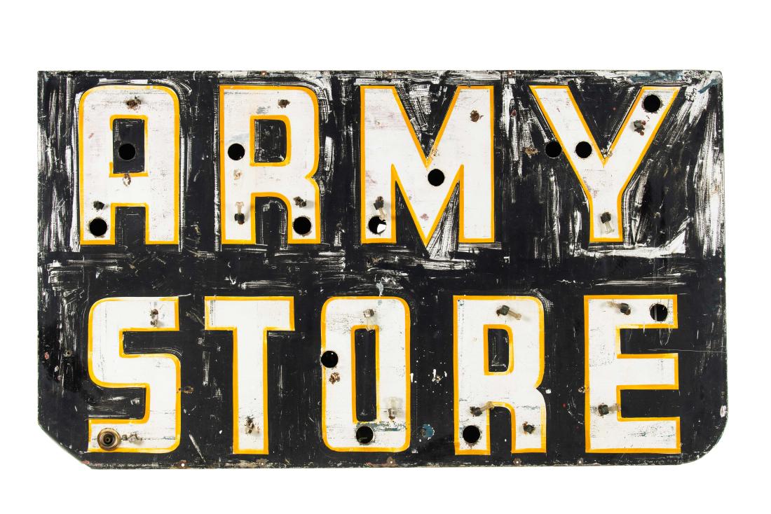 Army Store Tin Neon Sign (1 of 3)