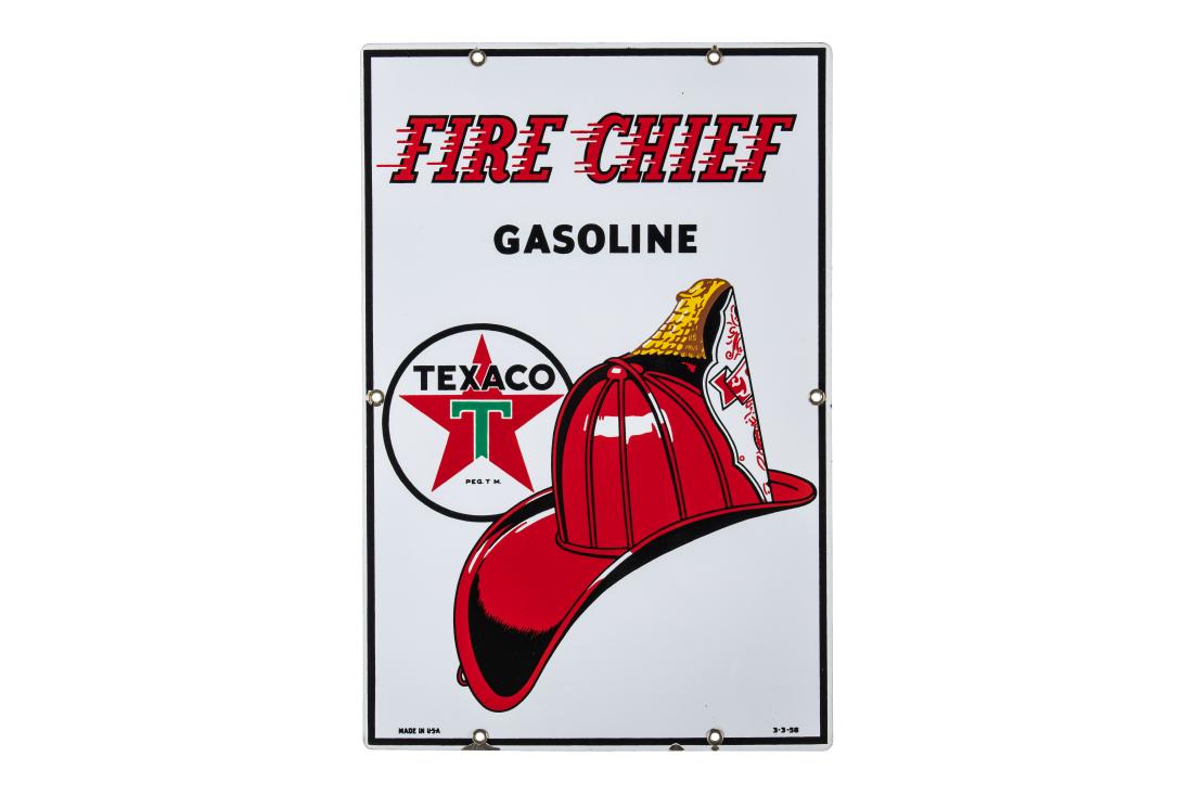 Texaco Fire Chief Gasoline Pump Plate (1 of 4)