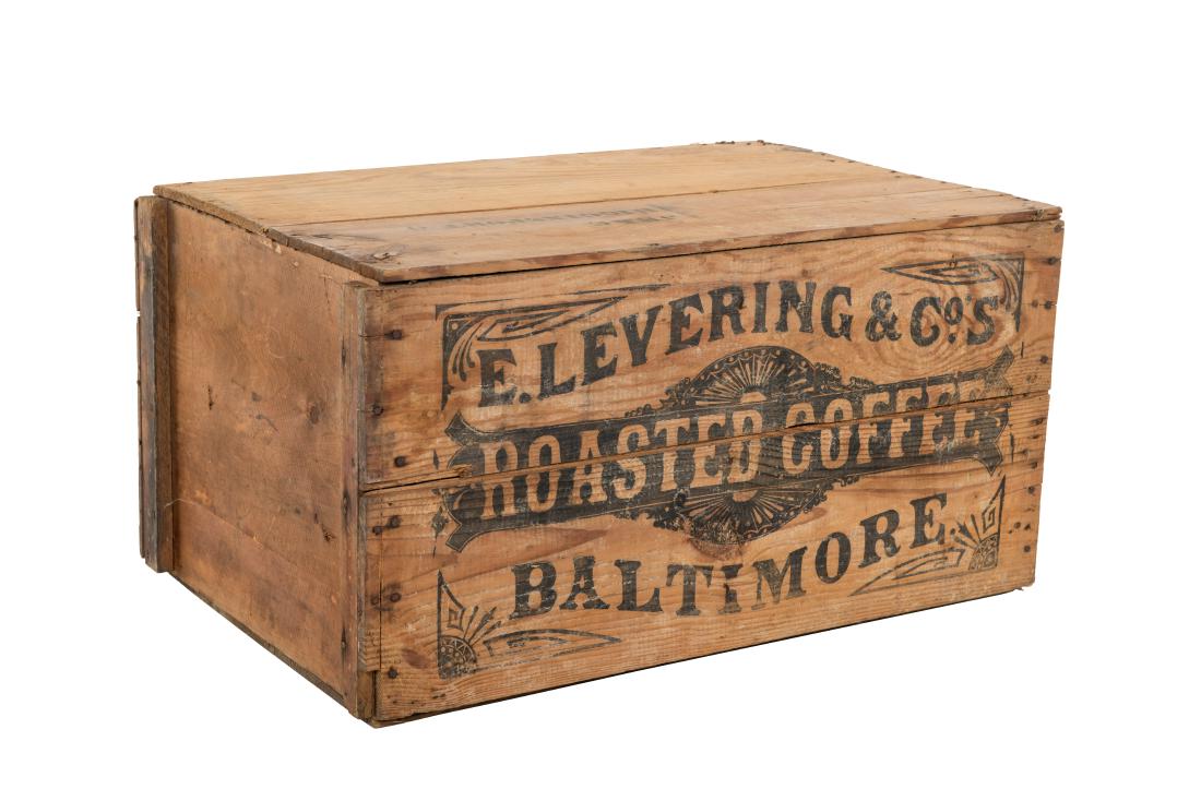E. Levering & Co. Roasted Coffee Wooden Crate (1 of 2)