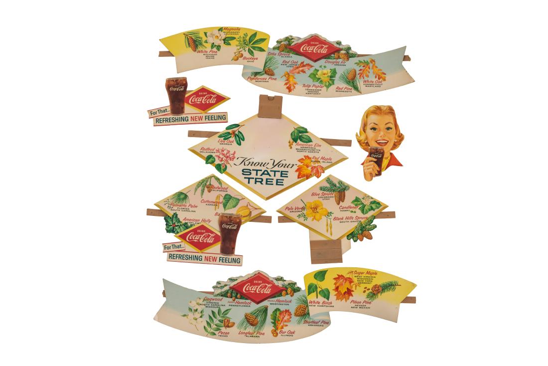 Lot Of 7 Coca Cola State Tree Advertisements (1 of 4)