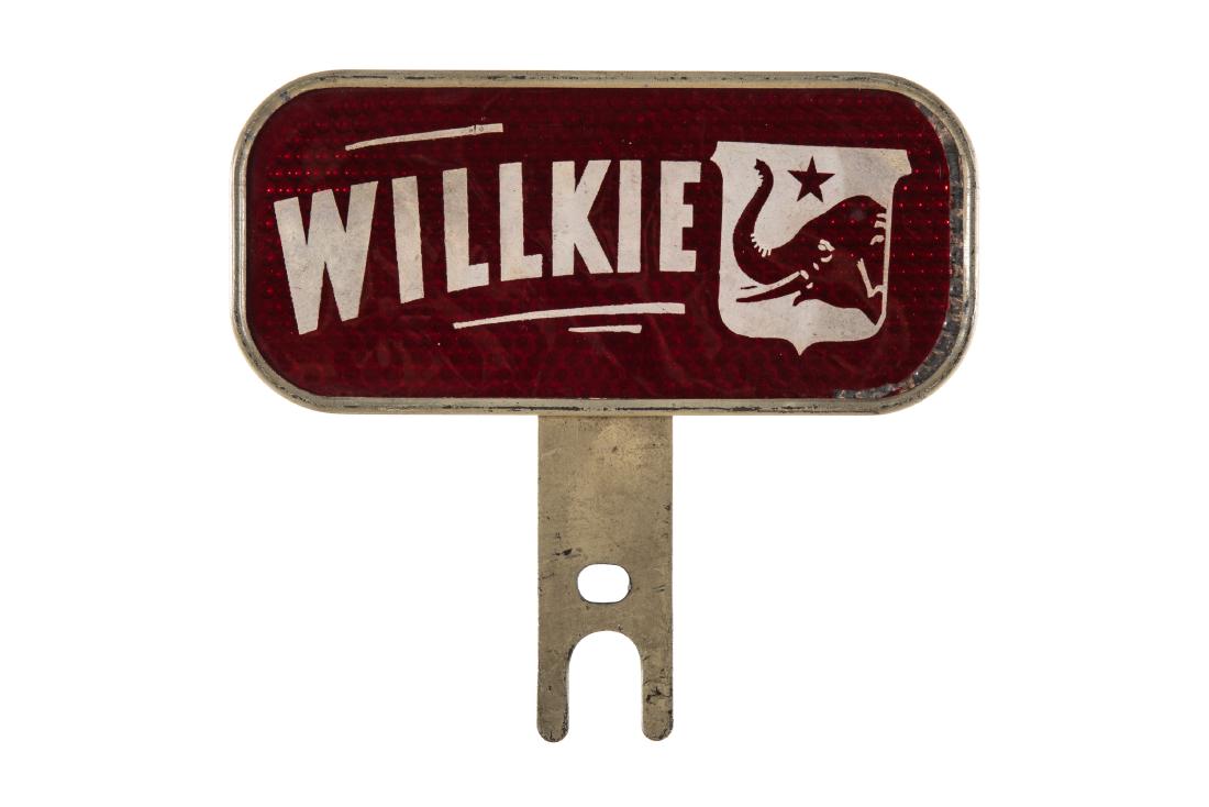 Willkie License Plate Topper (1 of 2)