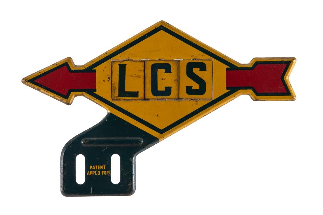 Sunoco Tin License Plate Topper (1 of 2)