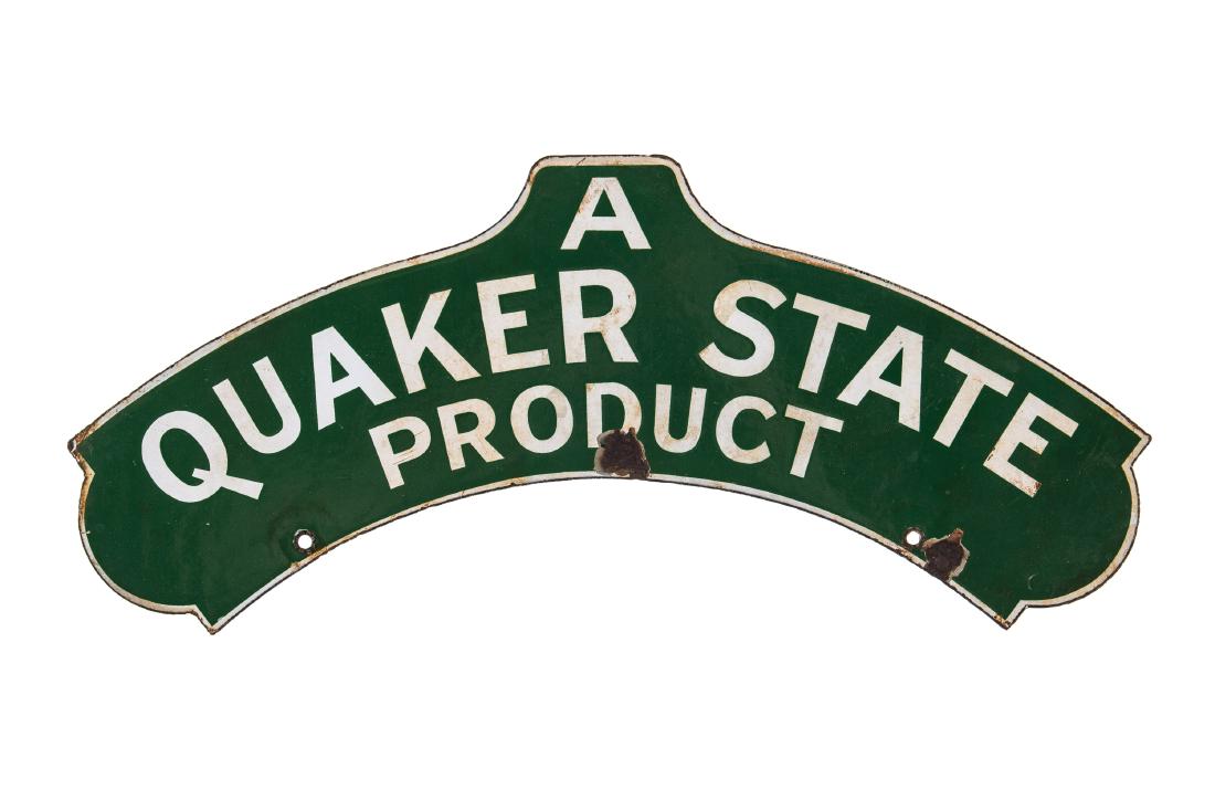 Quaker State Products Porcelain Sign (1 of 2)