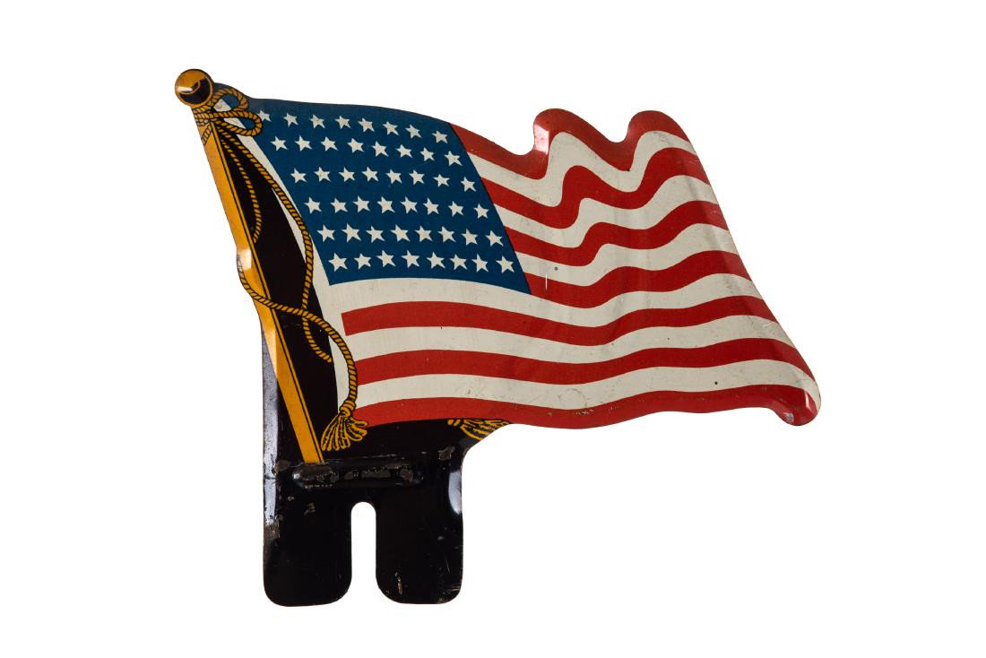 American Flag 48 Star License Plate Topper (1 of 2)