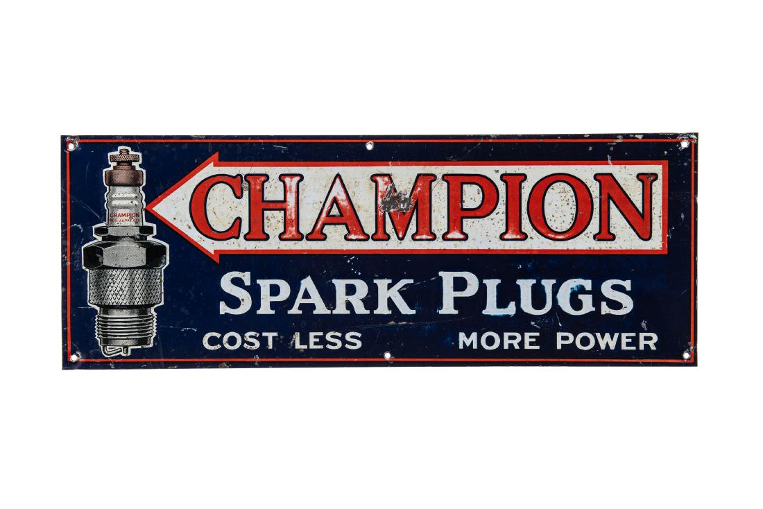 Champion Spark Plus Tin Sign (1 of 2)