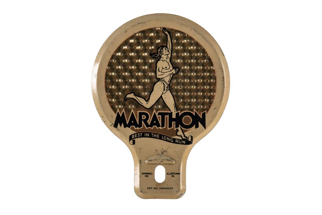 Marathon Gasoline License Plate Topper (1 of 2)