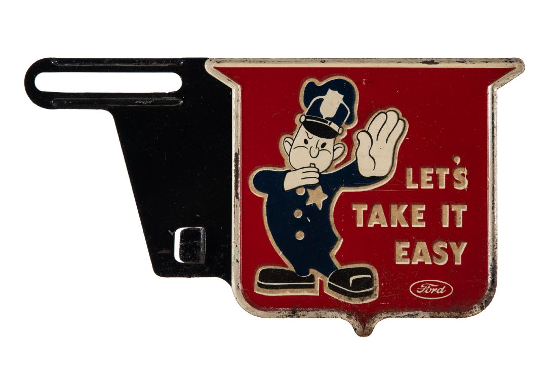 Ford Let's Take it Easy License Plate Topper (1 of 2)