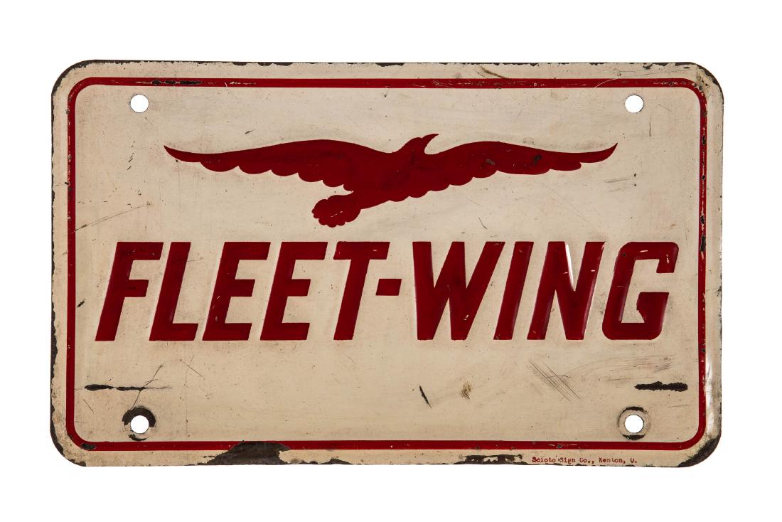 Fleet Wing Gasoline Gas Pump Plate (1 of 2)