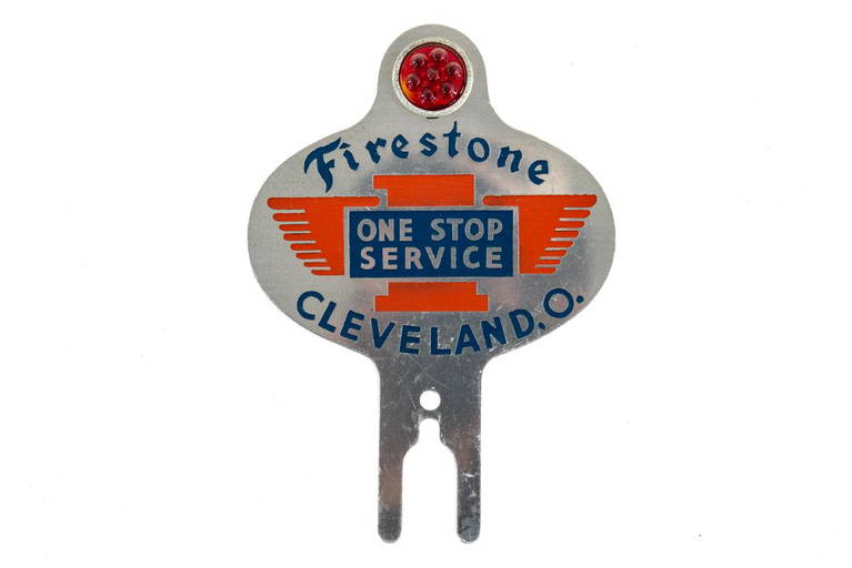Firestone One Stop Service License Plate Topper