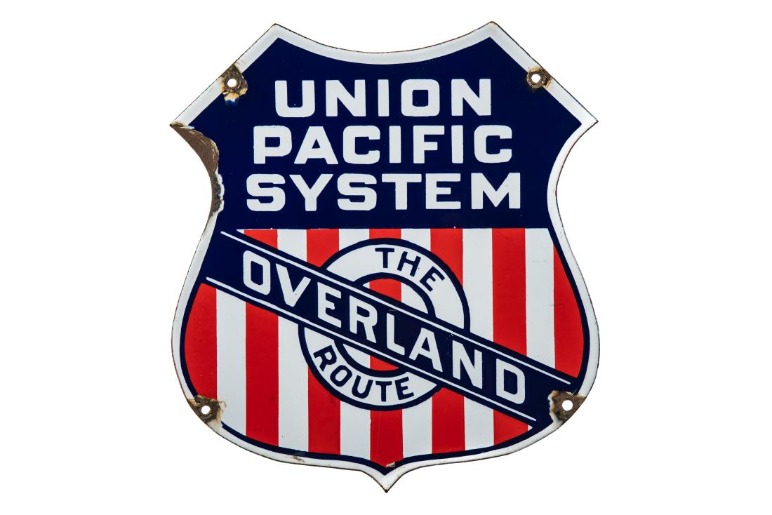 Union Pacific Railroad Porcelain Sign (1 of 4)