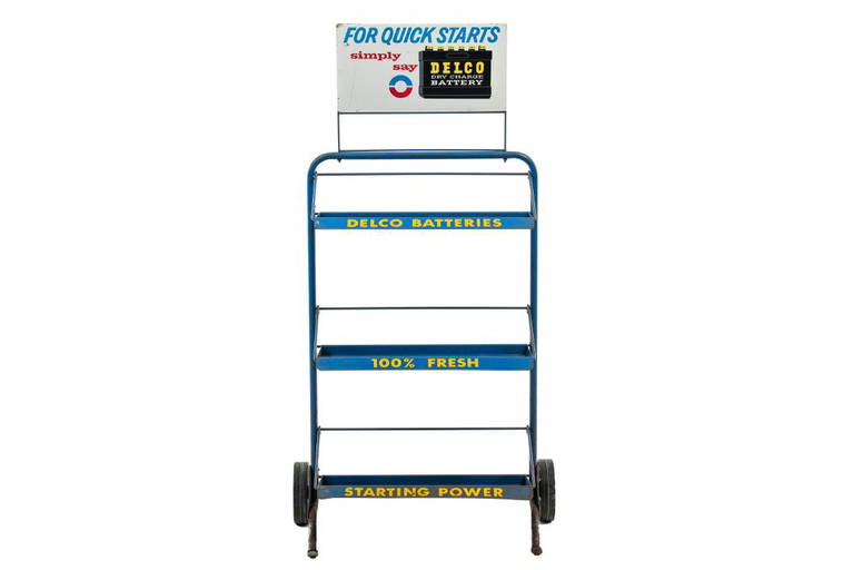 Delco Battery Rack Display
