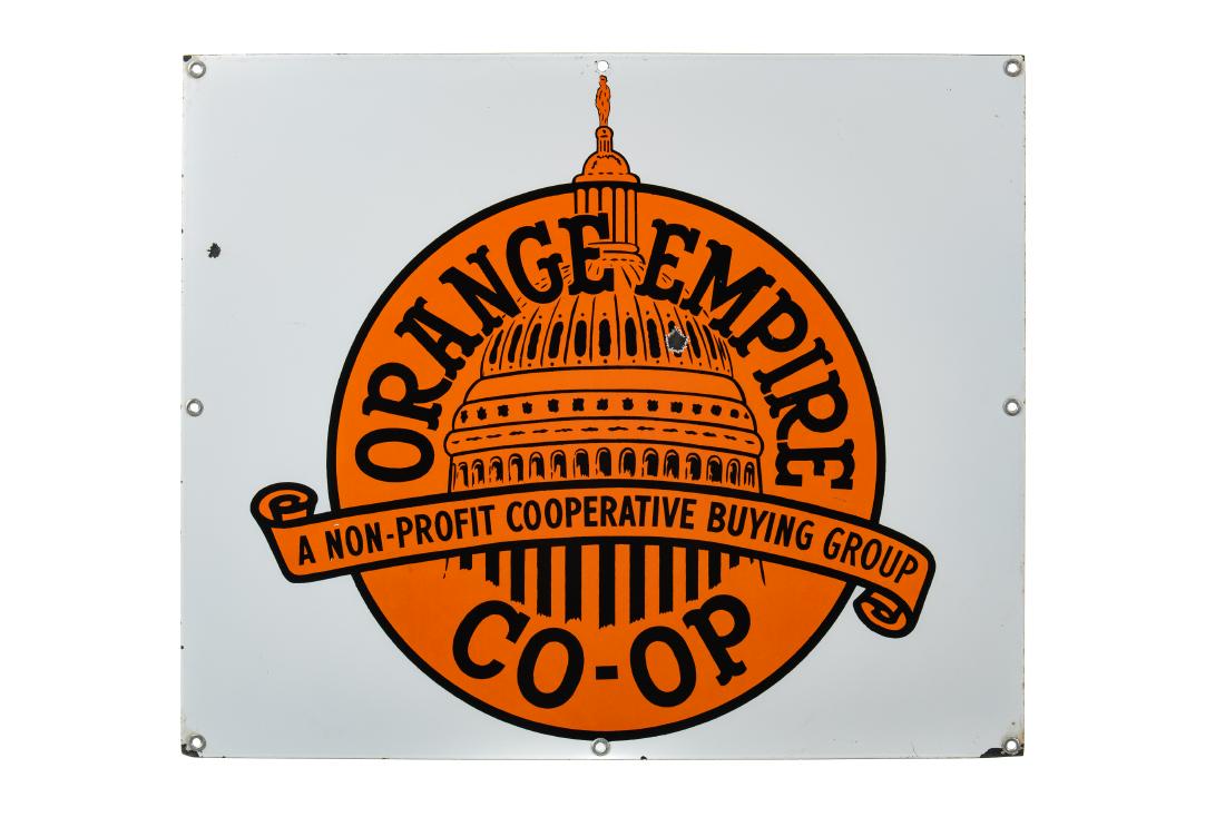 Orange Empire CO-OP Porcelain Sign (1 of 4)