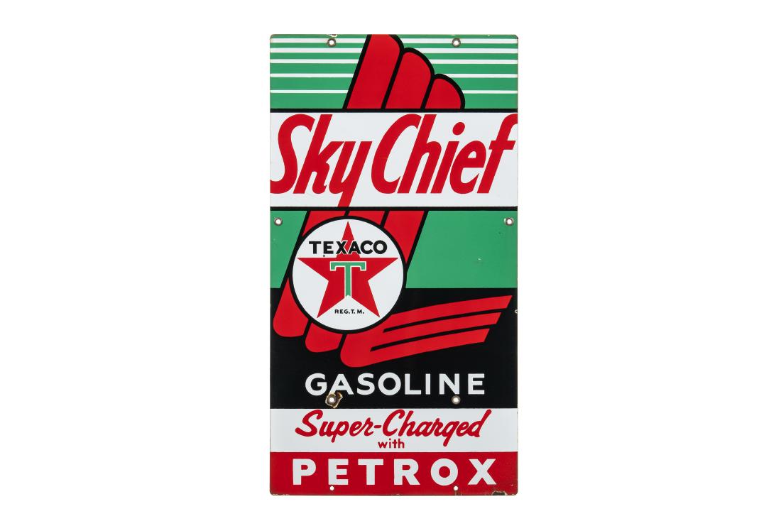 Texaco Sky Chief With Petrox Porcelain Pump Plate (1 of 4)