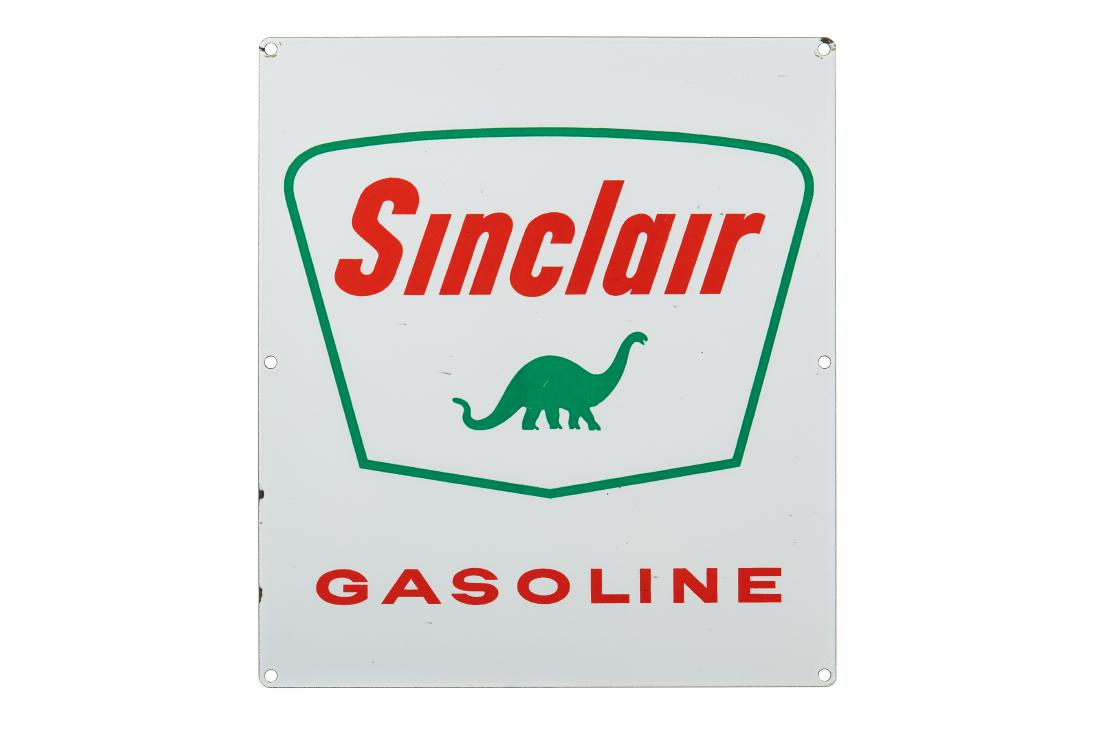 Sinclair Gasoline Gas Pump Porcelain Sign (1 of 2)