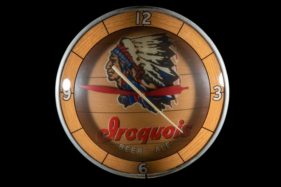 Iroquois Beer-Ale Double Bubble Lighted Clock (1 of 4)