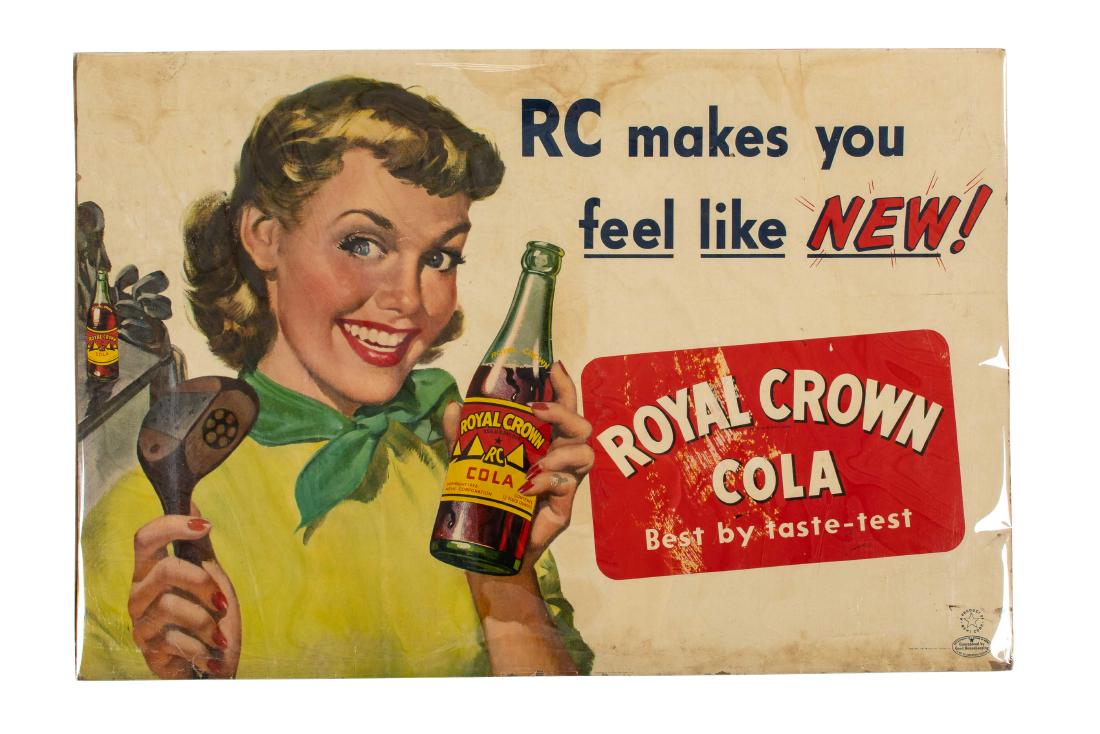 Royal Crown Cola Best By Taste-test Cardboard Sign (1 of 3)