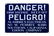 Danger High Voltage Peligo Porcelain Sign