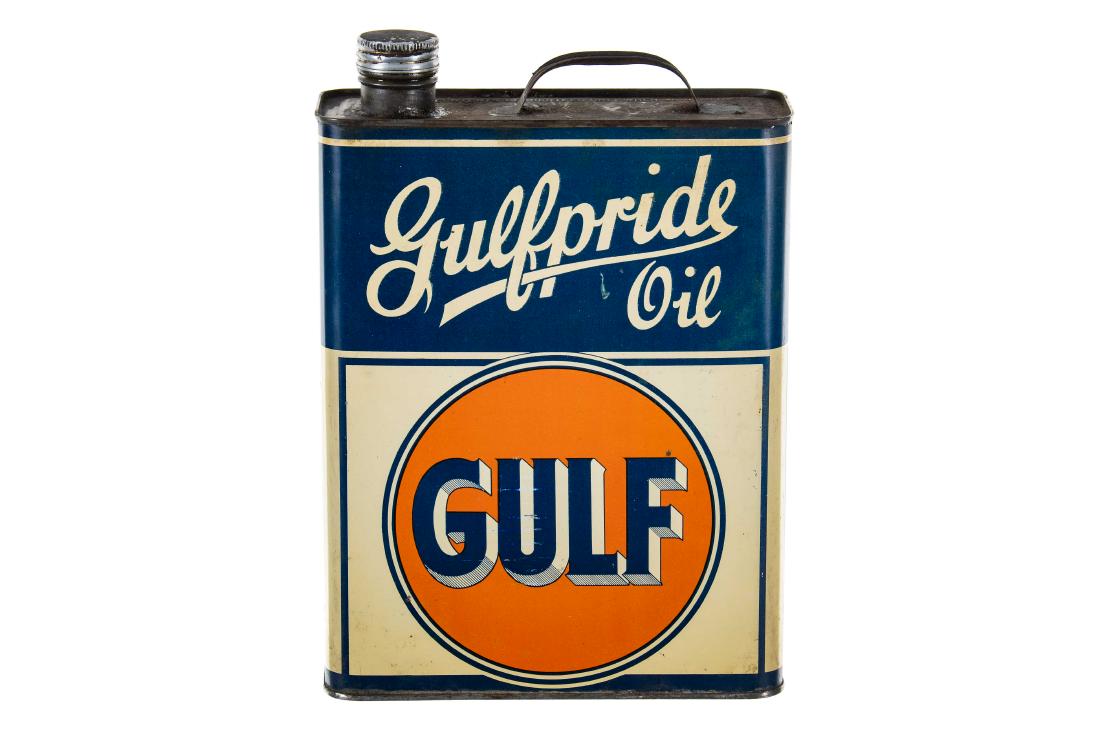 Gulf Gulfpride Oil 1 Gallon Can (1 of 4)