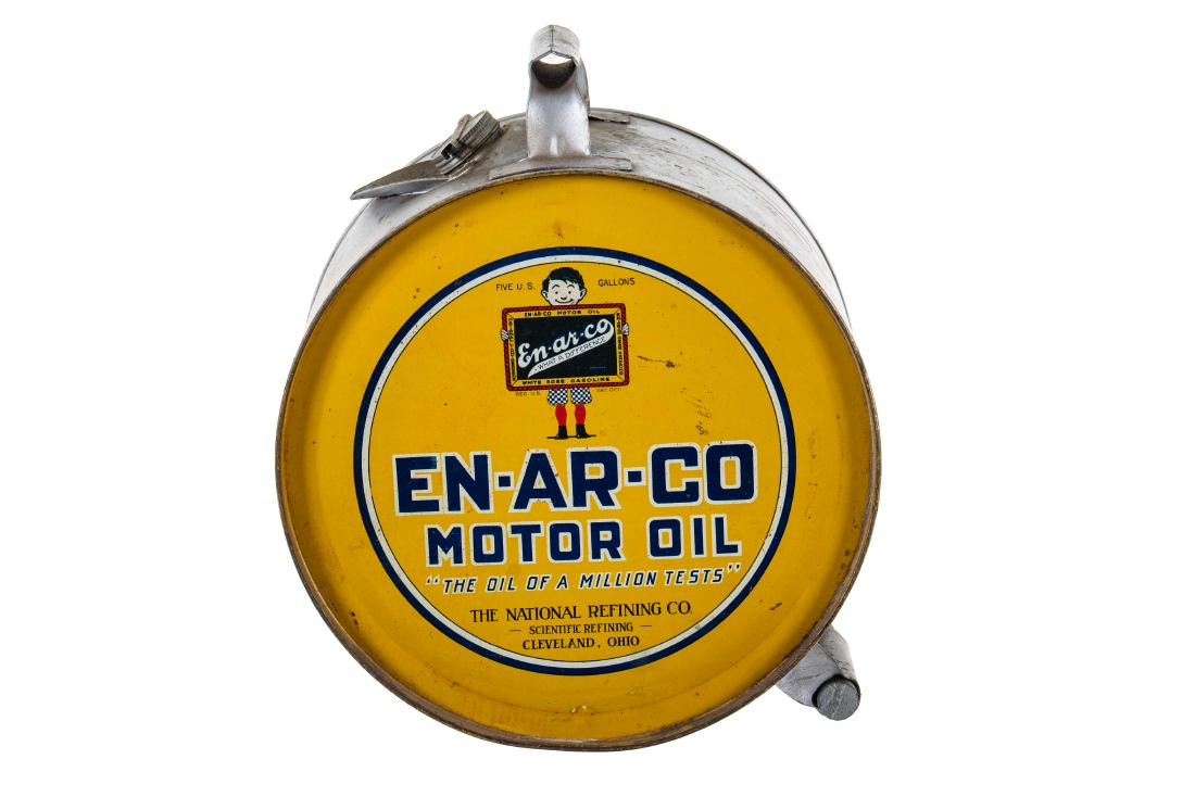 En-Ar-Co Motor Oil 5 Gallon Rocker Can (1 of 4)