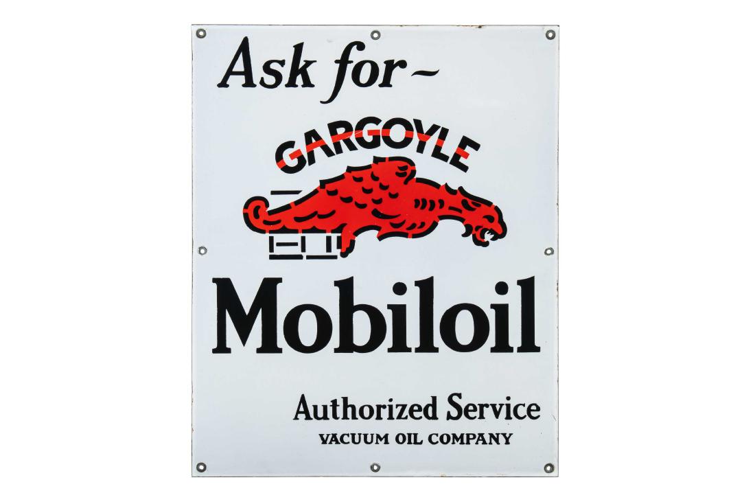 Mobil Oil Authorized Service Porcelain Sign (1 of 5)