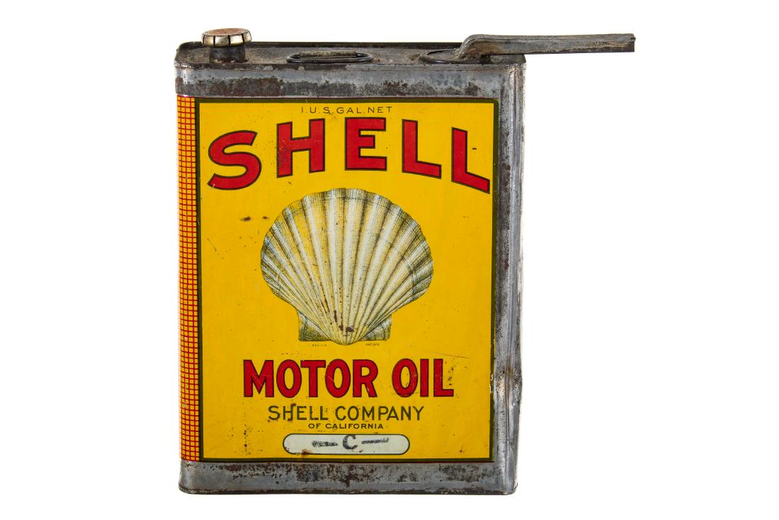 Early Shell Motor Oil Embossed 1 Gallon Can (1 of 4)