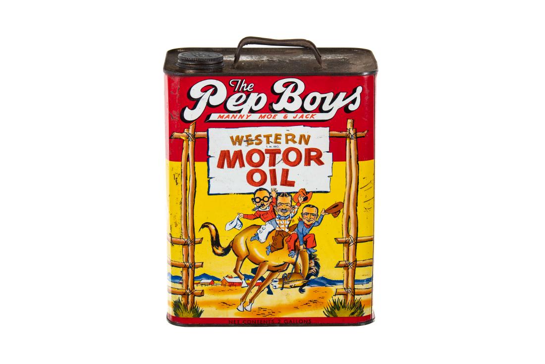 Pep Boys Western Motor Oil 2 Gallon Can (1 of 4)