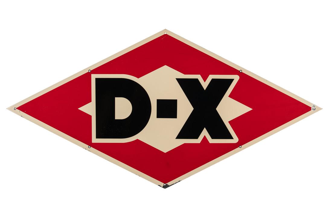 D-X Gasoline Porcelain Sign (1 of 4)