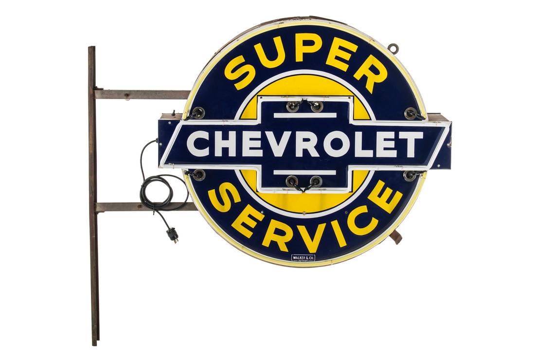Chevrolet Super Service Dealership Neon Sign (1 of 9)