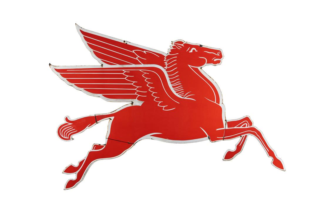Mobil Gas Pegasus Cookie Cutter Porcelain Sign (1 of 6)