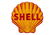 Shell Oil Pecten Porcelain Sign "Tiger Striped"
