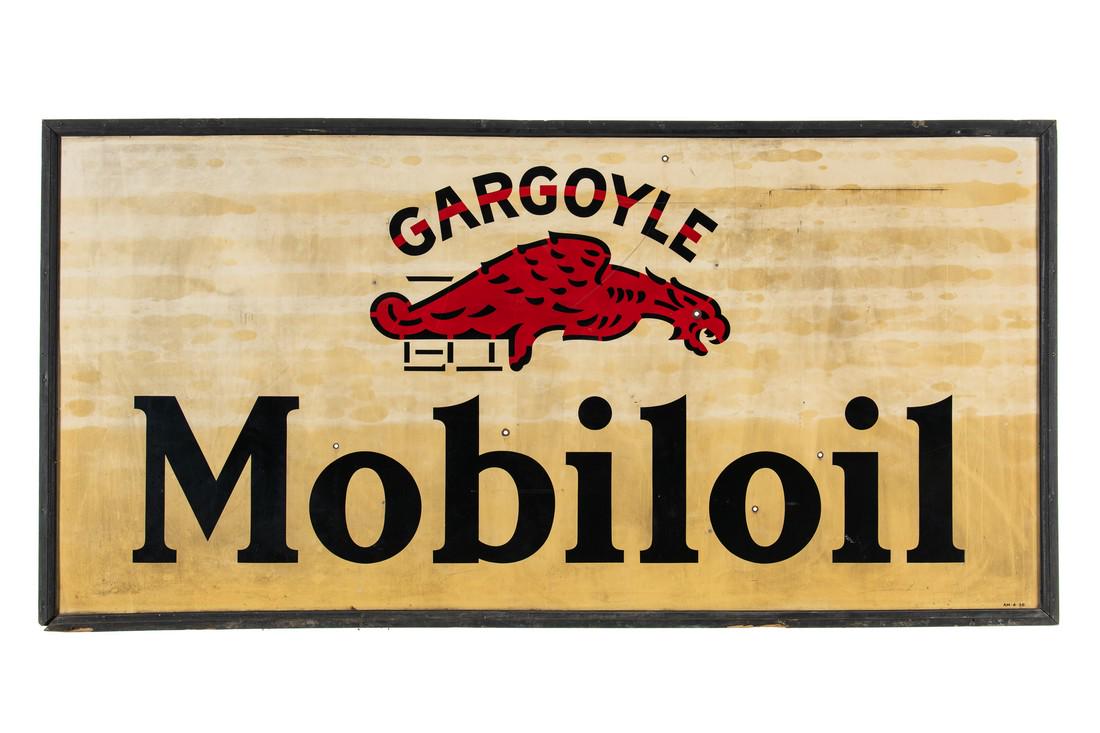 Mobiloil Gargoyle Horizontal Tin Sign Large (1 of 10)