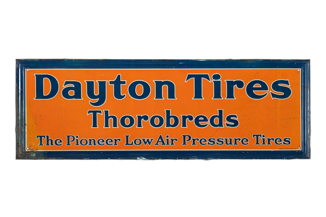 Dayton Thorobreds Tires Tin Sign (1 of 5)