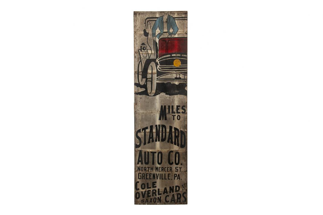Early Ithica Standard Auto Co. Wood Sign (1 of 3)