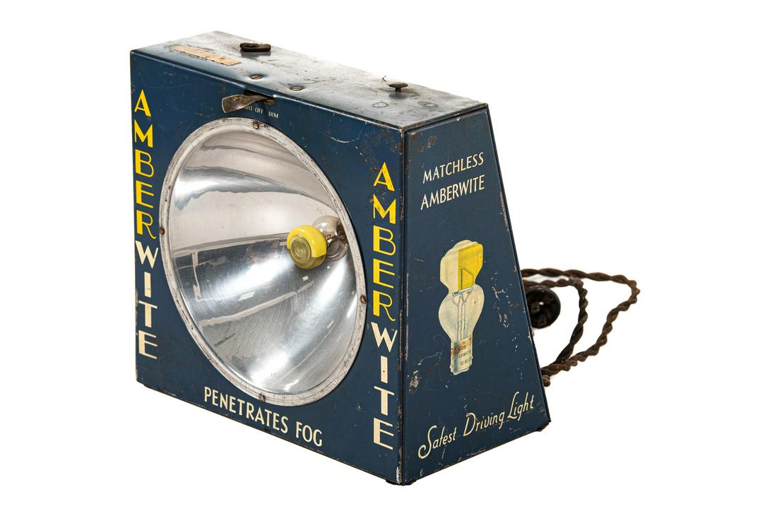 Amberwite Headlight Bulb Countertop Tin Display (1 of 2)