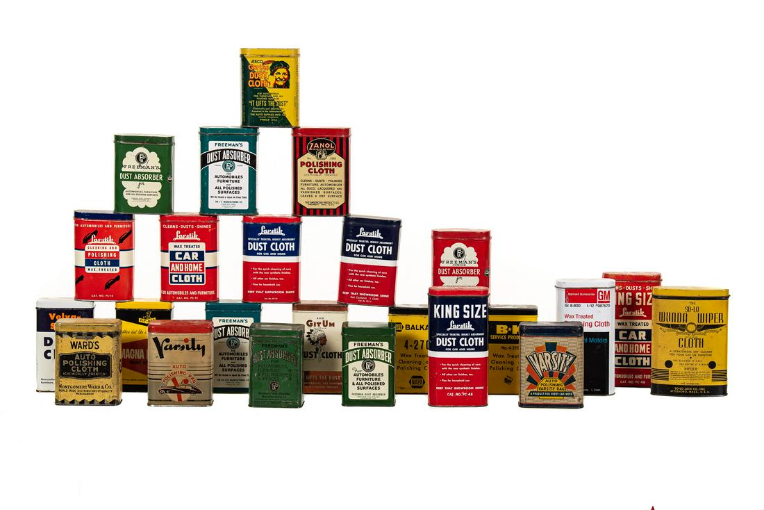 Lot Of 24 Various Dust Cloth Cans (1 of 1)