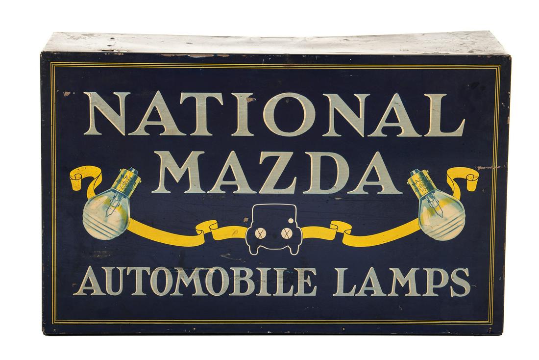 Early National Mazda Auto Lamps Tin Display (1 of 4)
