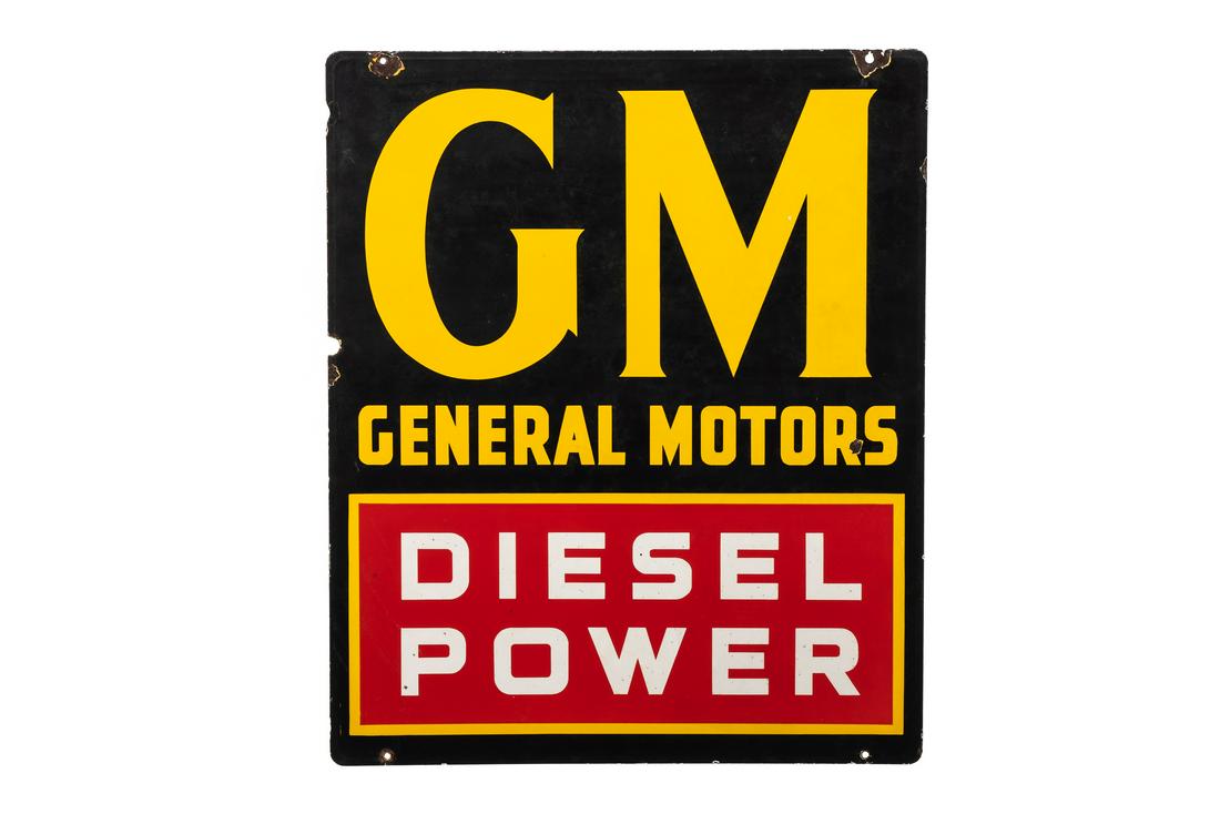 General Motors Diesel Power Porcelain Sign (1 of 2)