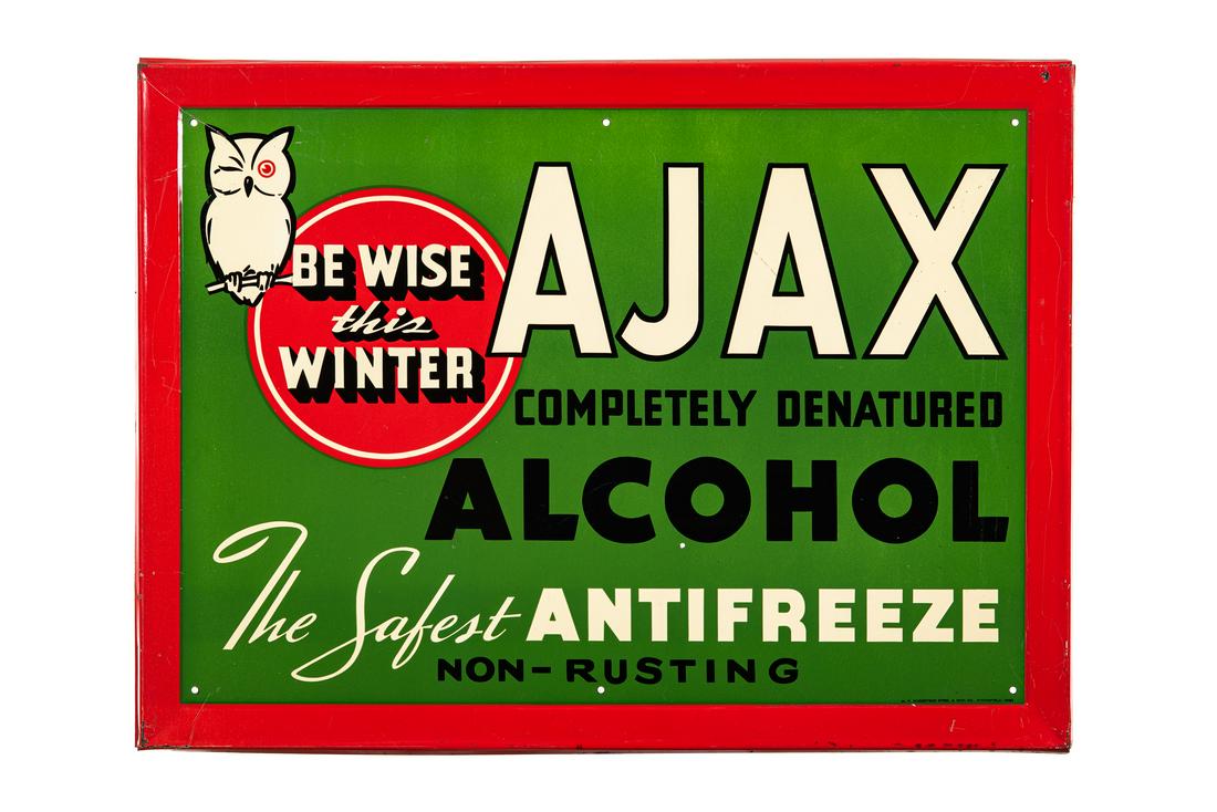 Ajax Anti-Freeze Be Wise Tin Sign (1 of 4)
